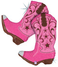Holographic Western Pink Dancing Boots 91cm 36"