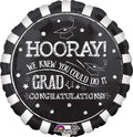 Hooray Graduation Folienballon 71 cm 28 Inch