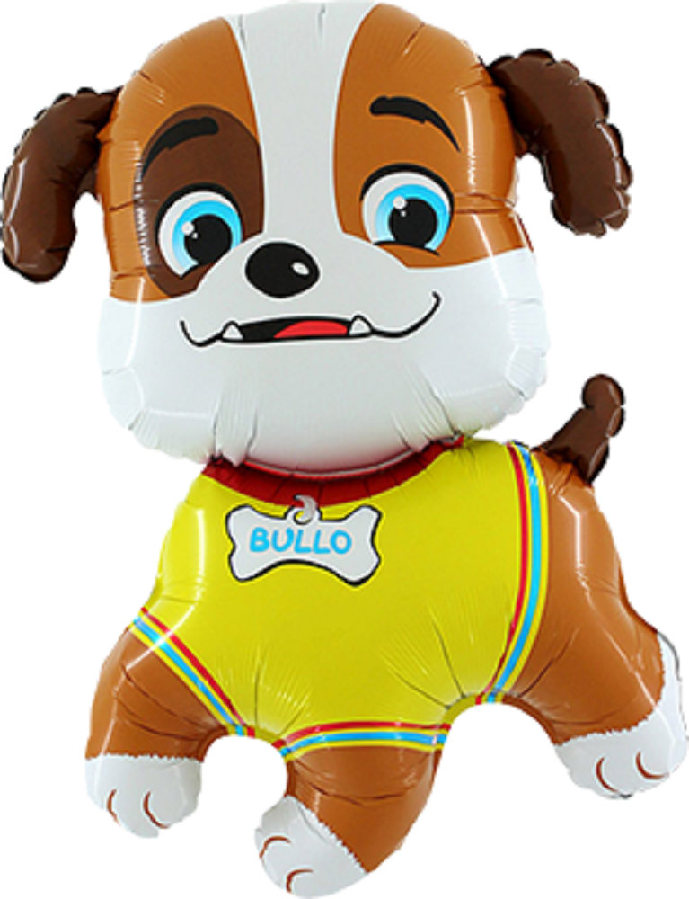 Hund Bulldogge Bullo Folienballon - 78cm 31"