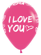 I Love You Modern Fashion Assortment 30cm 12" Latex Luftballons Sempertex
