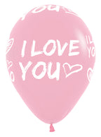 I Love You Modern Fashion Assortment 30cm 12" Latex Luftballons Sempertex