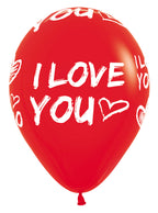 I Love You Modern Fashion Assortment 30cm 12" Latex Luftballons Sempertex