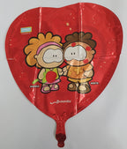 I like You Herz Wero und Wamba Herz Folienballon 45cm