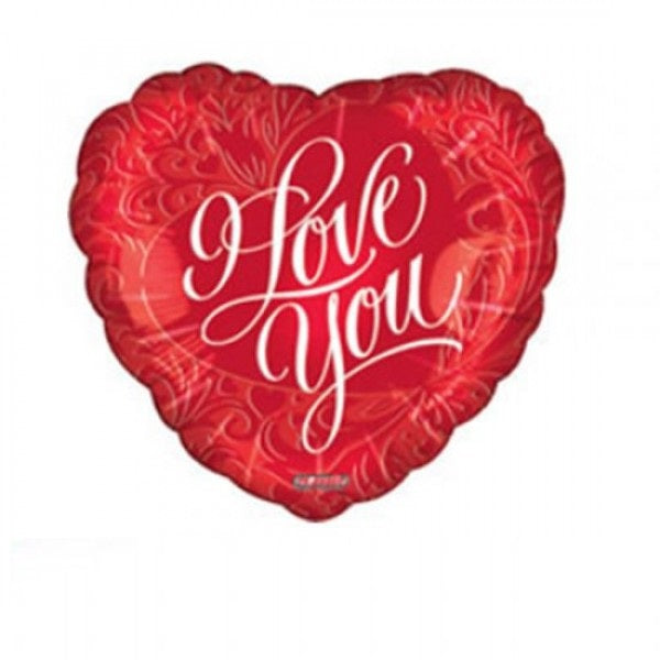 Mini Folienballon I Love you Herz rot 22,5cm 9"