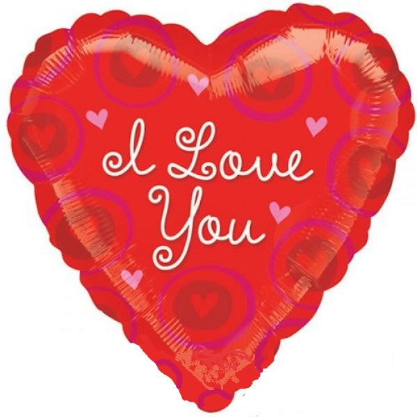 I love you Folienballon Herz 91cm 36"