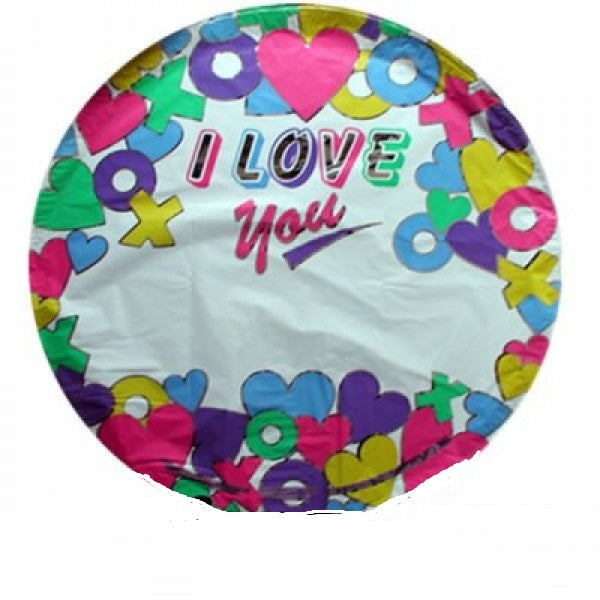 I Love you Folienballon zum Beschriften 45cm 18"