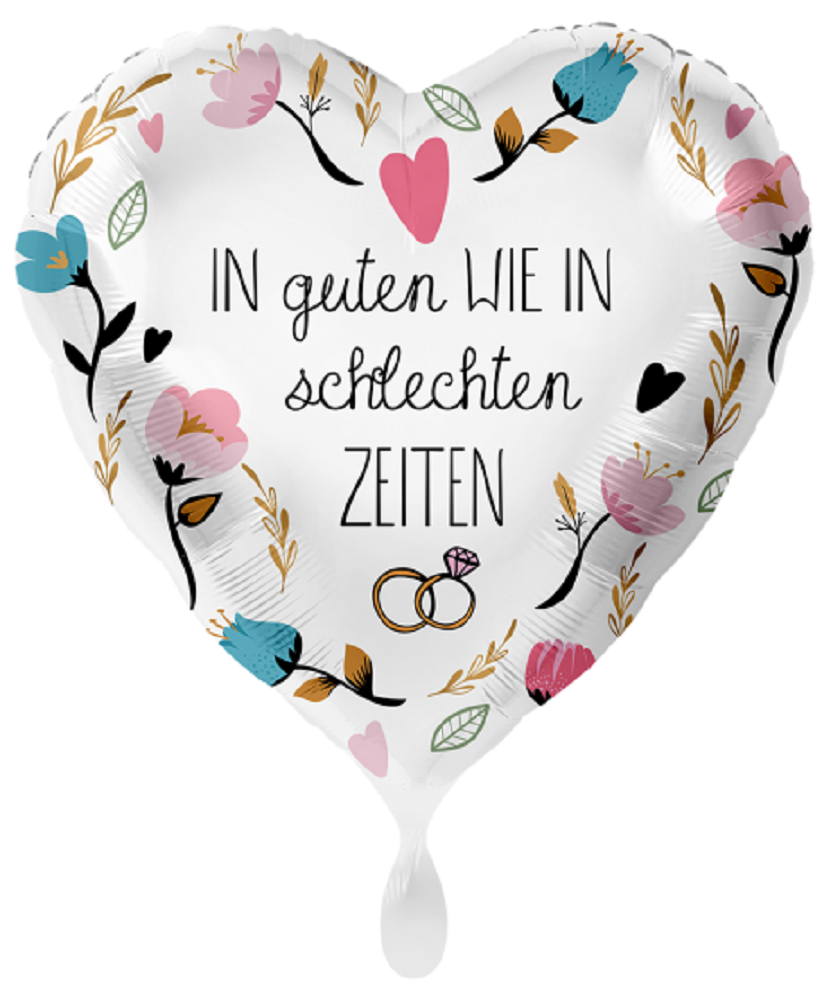 In guten wie in schlechten Zeiten Folienballon 43cm 17"