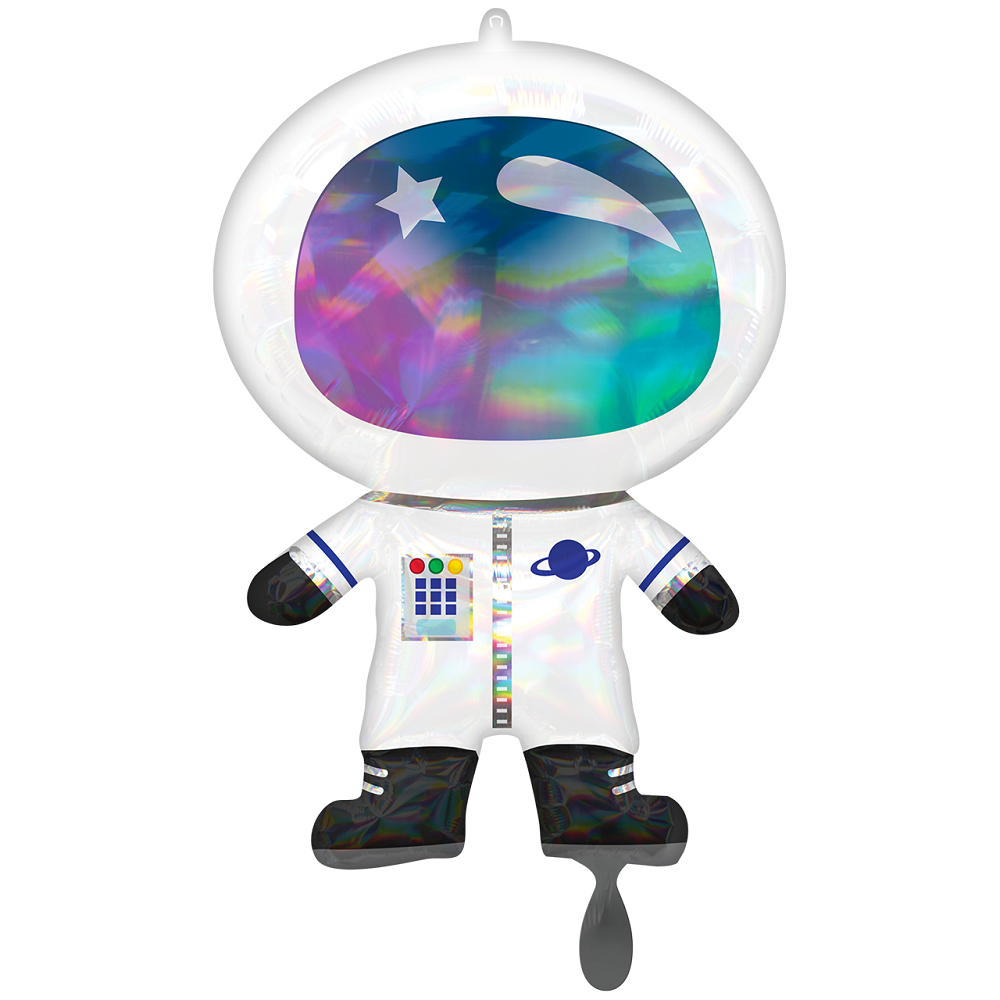 Iridescent Astronaut Folienballon 76cm 30"