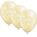 Just married Elfenbein 27,5cm 11" Latex Luftballons Qualatex