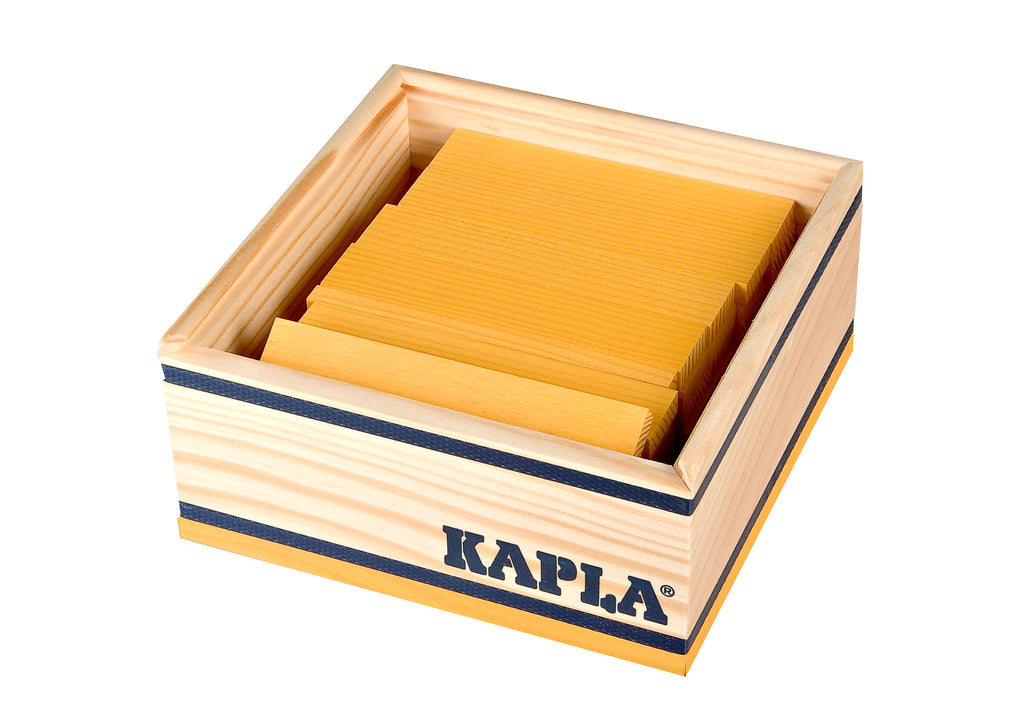 Kapla Holzbausteine 40er Quadrat gelb