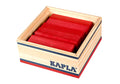 Kapla Holzbausteine 40er Quadrat rot