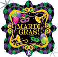 Karnevals Party Mardi Gras Party Folienballon 45cm