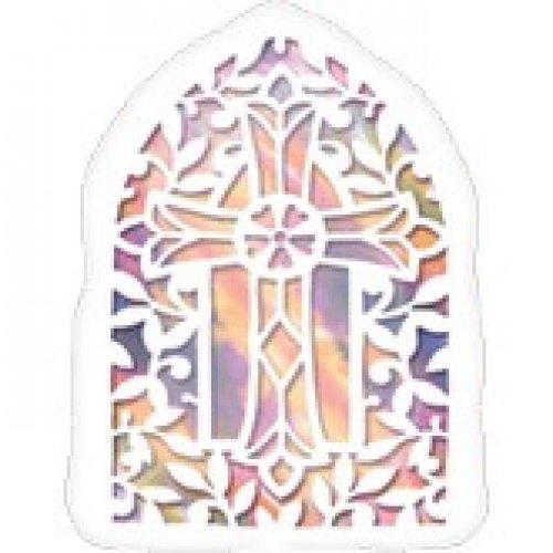 Kirchenfenster Kreuz Folienballon 45cm 18"