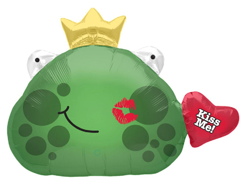 Kiss Me Frog Prince Folienballon 81cm 32"