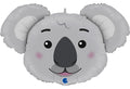 Koala Kopf Folienballon - 93 cm