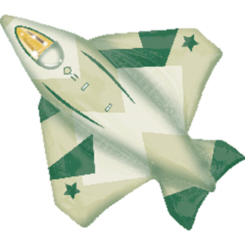 Large Airplane Fighter Jet Düsenflugzeug Folienballon 91cm 36''