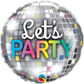 Lets Party Disco Ball Folienballon 46cm 18''