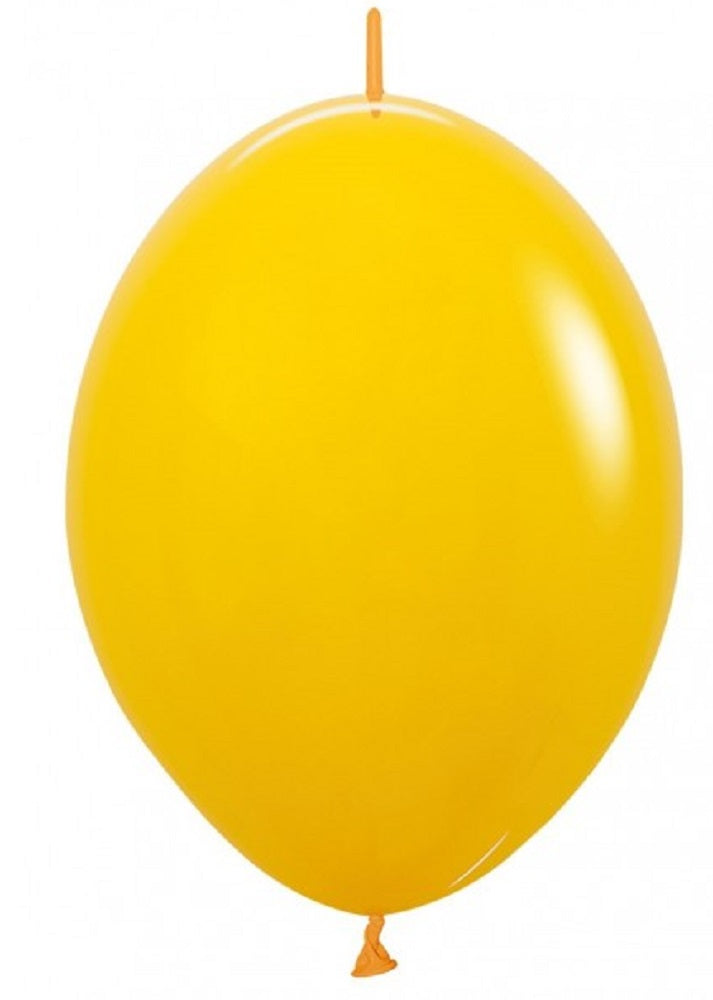 Link o Loon 021 Fashion Honey Yellow (Honiggelb) 30cm 12" Latex Luftballons Sempertex