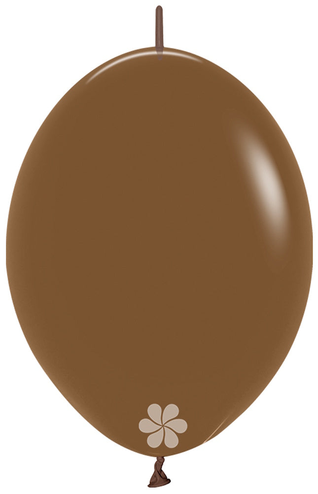 Link o Loon 070 Fashion Mocha 30cm 12" Latex Luftballons Sempertex Braun