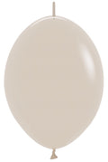 Link o Loon 071 Fashion White Sand 15cm 6" Latex Luftballons Sempertex