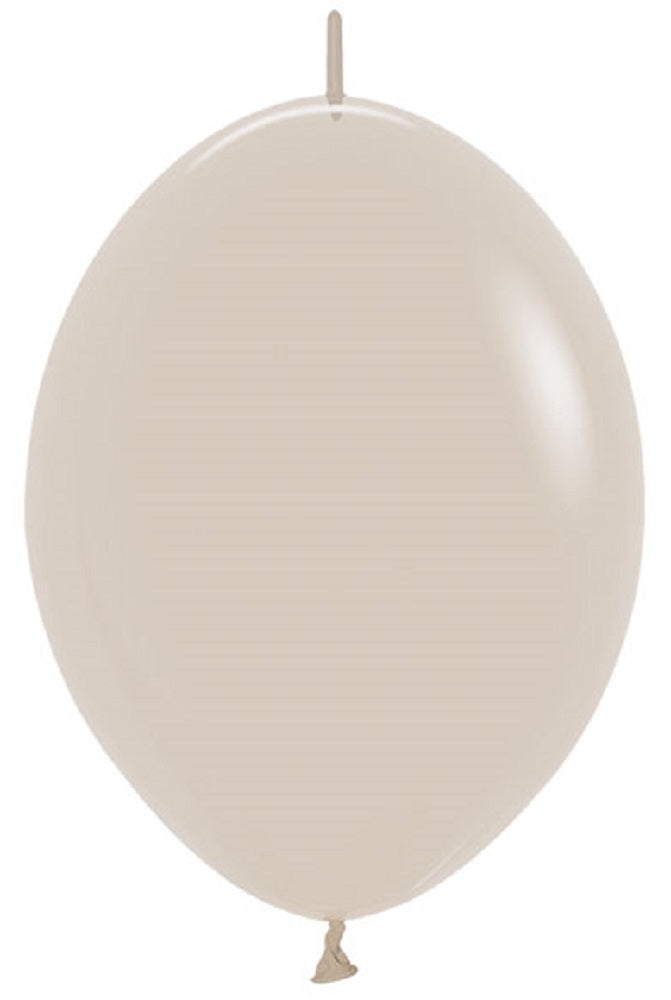 Link o Loon 071 Fashion White Sand 15cm 6" Latex Luftballons Sempertex