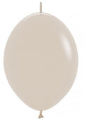 Link o Loon 071 Fashion White Sand 30cm 12" Latex Luftballons Sempertex