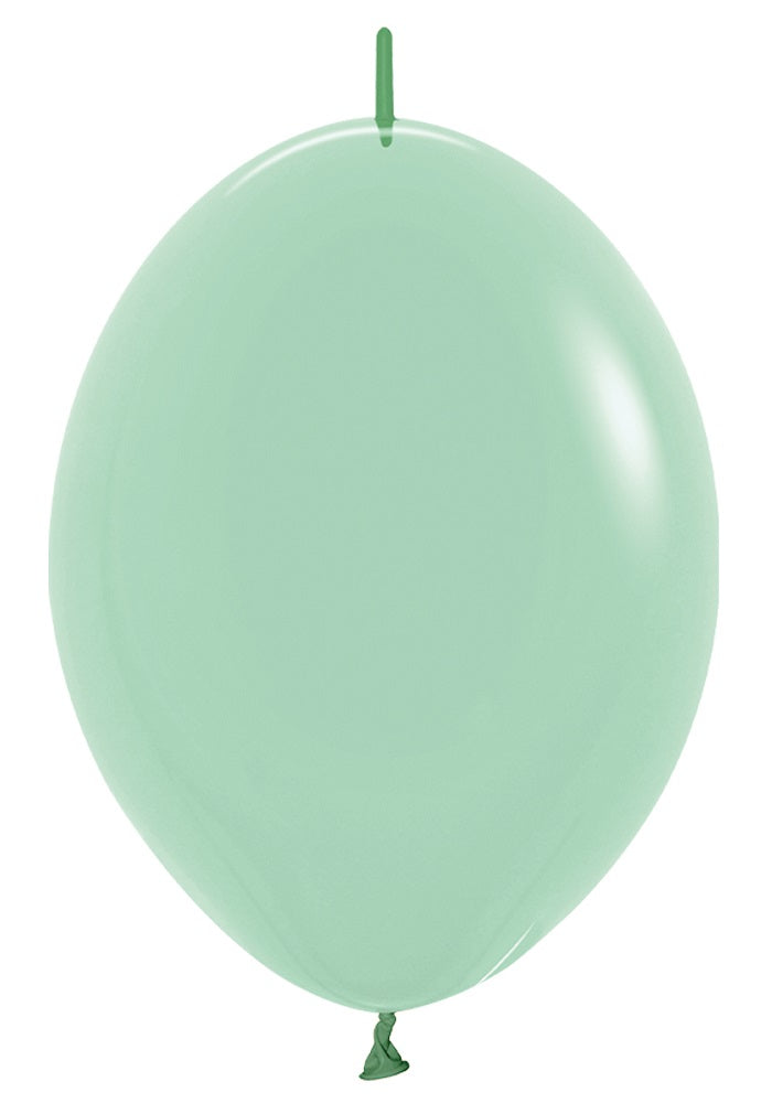 Link o Loon 126 Pastel Dusk Green Tea 30cm 12 Inch Latex Luftballons Sempertex