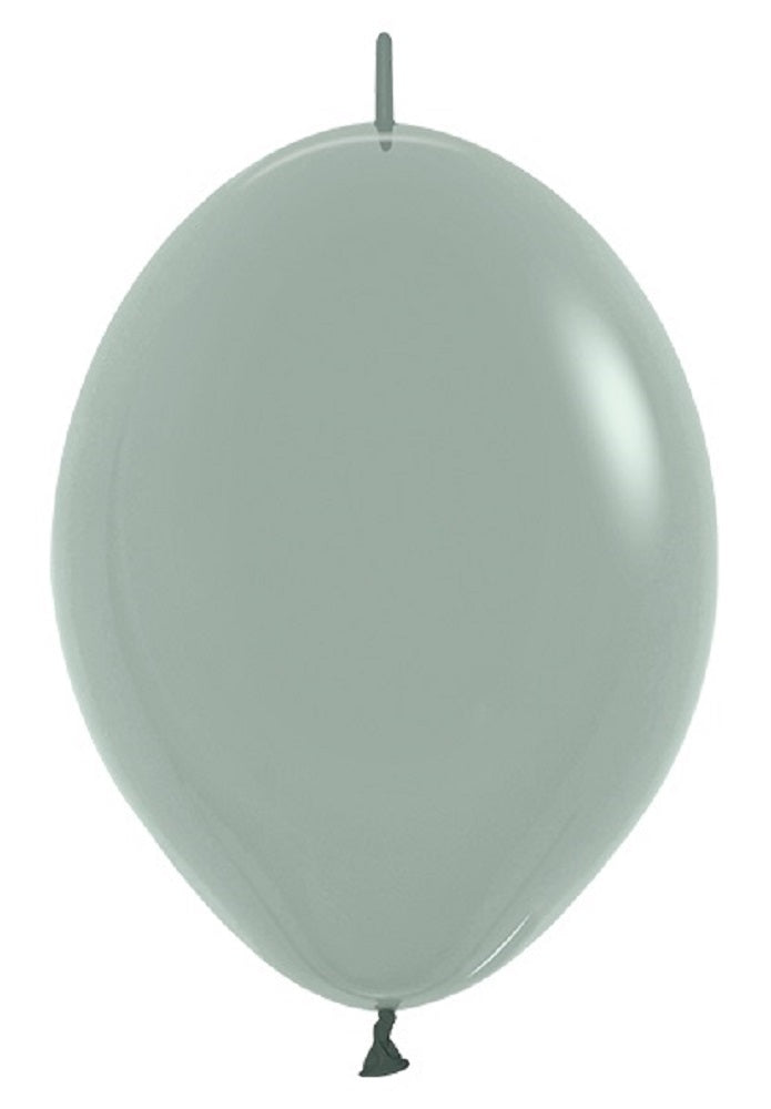Link o Loon 127 Pastel Dusk Laurel Green 15cm 6 Inch Latex Luftballons Sempertex