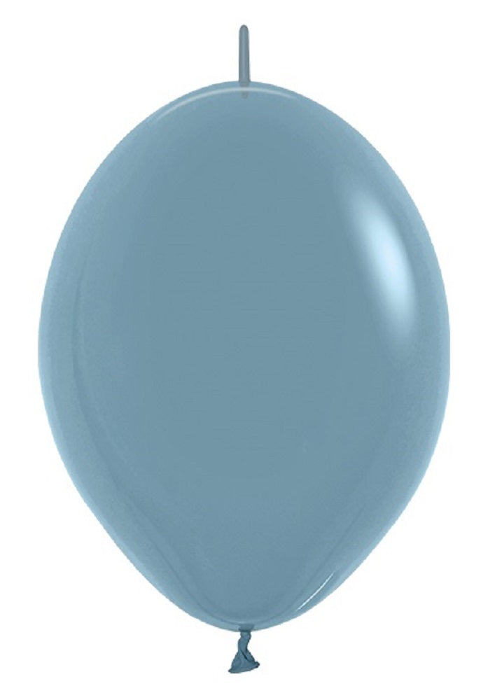Link o Loon 140 Pastel Dusk Blue 15cm 6" Latex Luftballons Sempertex