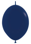 Link o Loon 044 Fashion Navy Blue (Blau) 30cm 12" Latex Luftballons Sempertex