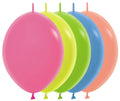 Link o Loon 200 Neon Assortment 30cm 12" Latex Luftballons Sempertex