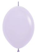 Link o Loon 650 Pastel Matte Lilac (Lila) 30cm 12" Latex Luftballons Sempertex