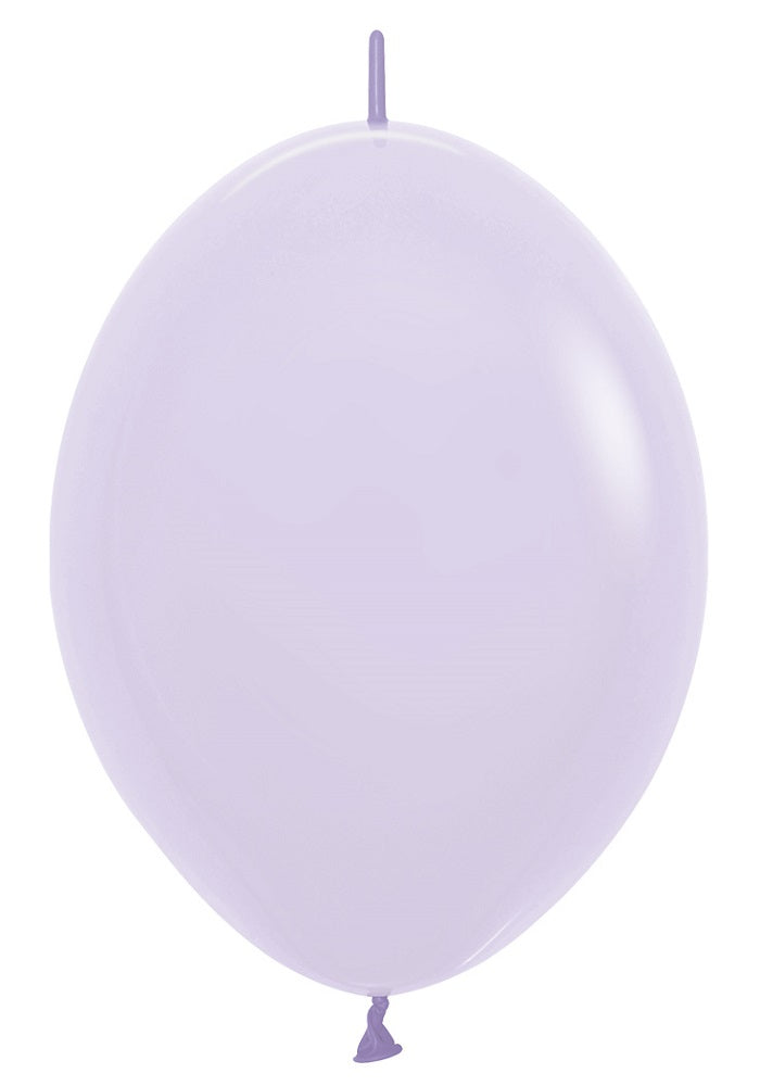 Link o Loon 650 Pastel Matte Lilac (Lila) 30cm 12" Latex Luftballons Sempertex