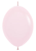 Link o Loon 609 Pastel Matte Pink (Rosa) 30cm 12" Latex Luftballons Sempertex