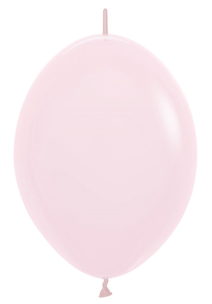 Link o Loon 609 Pastel Matte Pink (Rosa) 30cm 12" Latex Luftballons Sempertex