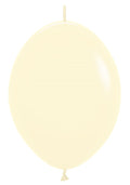 Link o Loon 620 Pastel Matte Yellow (Gelb) 30cm 12" Latex Luftballons Sempertex