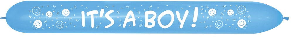 Sempertex 040 Fashion Blue 660 Link o Loon It´s a Boy Latex Luftballons