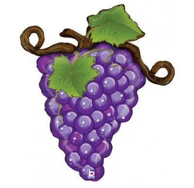 Linky Grapes Trauben lila Folienballon 79cm 31"