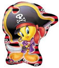 Looney Tunes Tweety als Pirat Folienballon 71cm 28''
