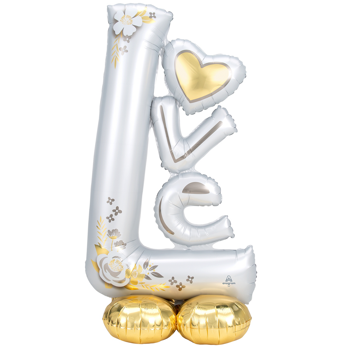AirLoonz Love Wedding Folienballon für Luftfüllung 147cm 57''