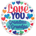 Love you Grandma and Grandpa Folienballon 43 cm 17"