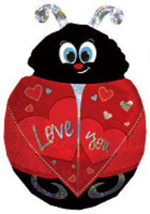 Love you Marienkäfer Folienballon 69cm 27"