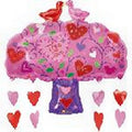 Love Birds Tree Herz Baum Folienballon - 83cm 33"