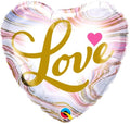 Love Colorful Marble Herz Folienballon 46cm 18 Inch 