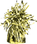 Luftballon Gewicht Fransenkegel Folie Gold 150g 62 mm
