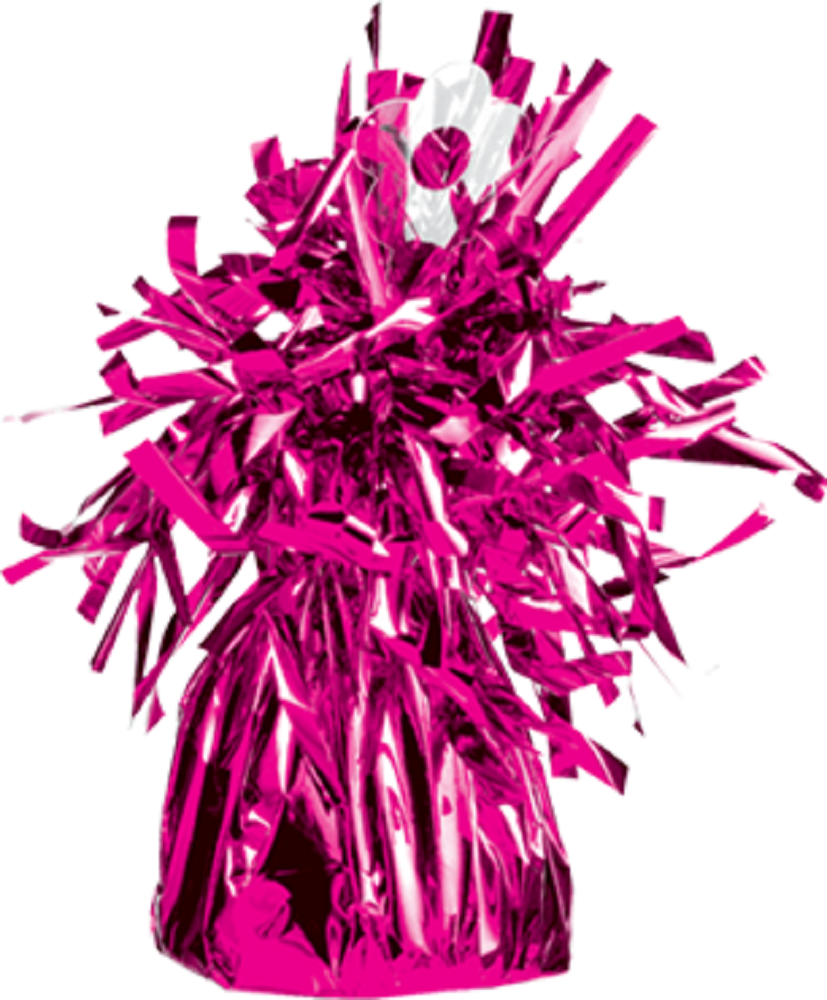 Luftballon Gewicht Fransenkegel Folie Magenta 150g 62 mm