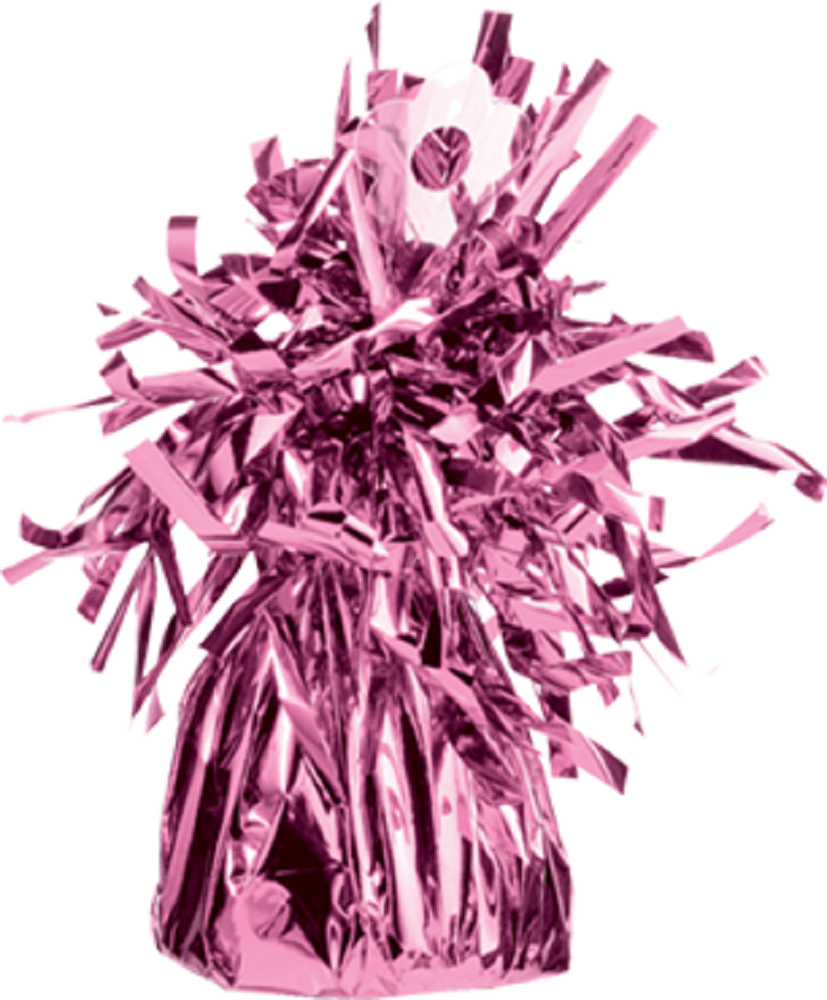 Luftballon Gewicht Fransenkegel Pink 150g 62 mm