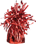 Luftballon Gewicht Fransenkegel Folie Red (Rot) 150g 62 mm