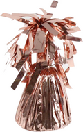 Luftballon Gewicht Fransenkegel Folie Rose Gold 150g 62 mm