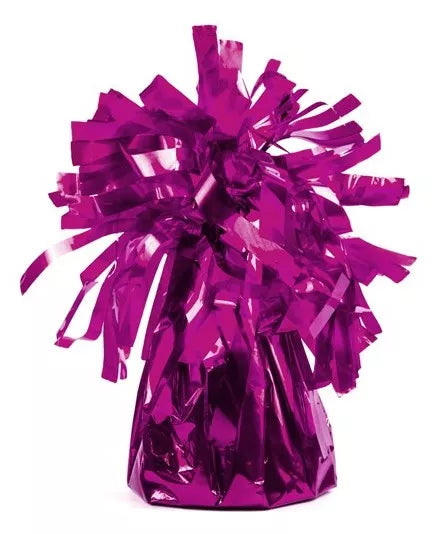Luftballon Gewicht Fransenkegel Folie Lila 150g 62 mm